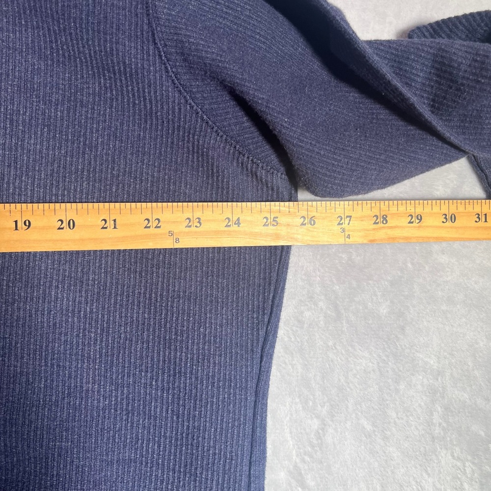 Champion NAU Lumberjacks Shirt Men 2XL Navy Blue Waffle Knit Thermal Long Sleeve - Picture 7 of 8